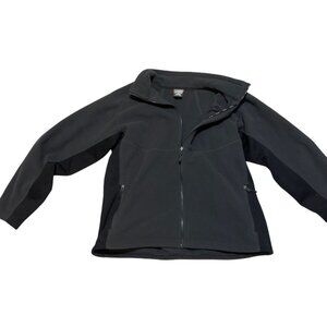 Nike Gray Fleece Mens Jacket Size XL - Soft & Warm Outerwear With Zippered Pocke